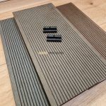 WPC teraszburkolat standard gesztenyebarna műanyag klipszes rendszer