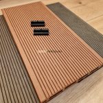 WPC teraszburkolat standard vörös fenyő műanyag klipszes rendszer