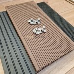 WPC teraszburkolat standard csokibarna fém klipszes rendszer