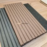 WPC teraszburkolat standard csokibarna fém klipszes rendszer