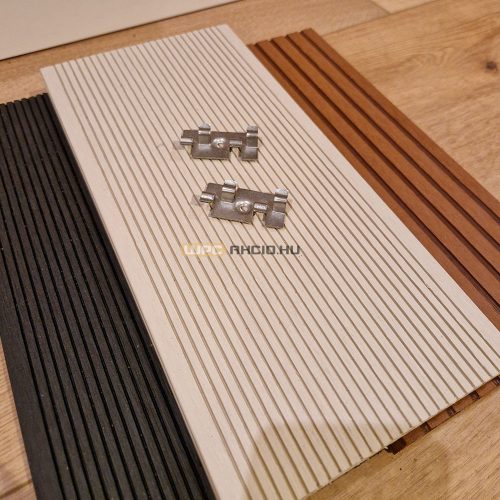 WPC teraszburkolat standard fehér tölgy fém klipszes rendszer