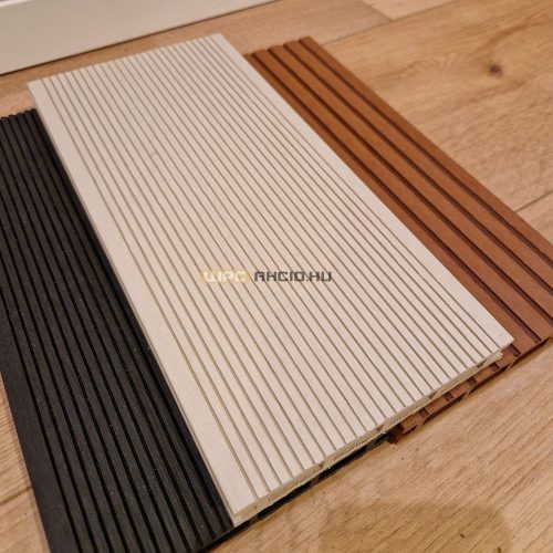 WPC kerítés bordázott fehér tölgy 2,9m léc