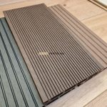 WPC kerítés bordázott kávébarna 2,9m léc